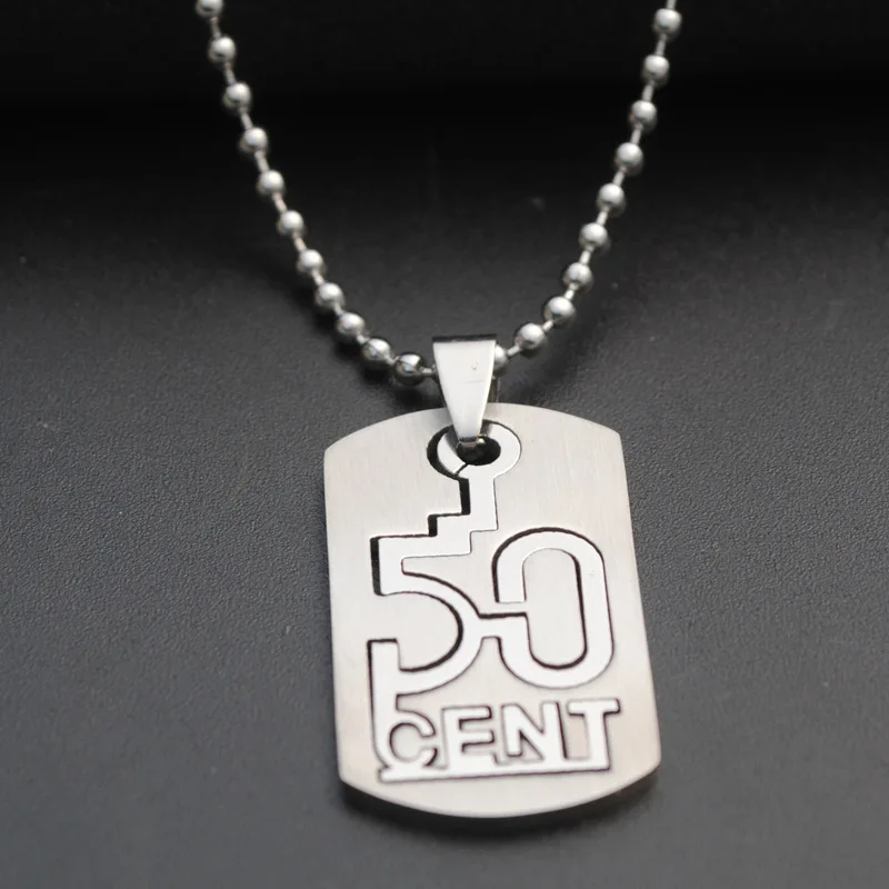stainless steel digital 50 cent necklace double-layer Chinese number detachable English alphabet initials dollar Sign | Украшения и