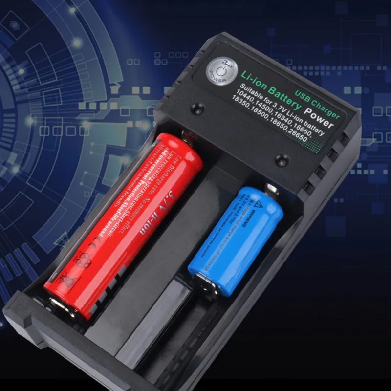 Tinhofire 2 слота USB 18650 интеллектуальное зарядное устройство для 10440 14500 16340 16650 14650 18350