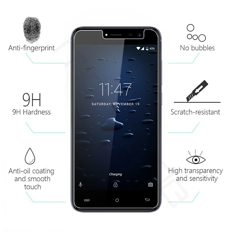 MCMEME для Cubot Note Plus закаленное стекло 9H 2.5D ультра тонкая закаленная Защитная пленка