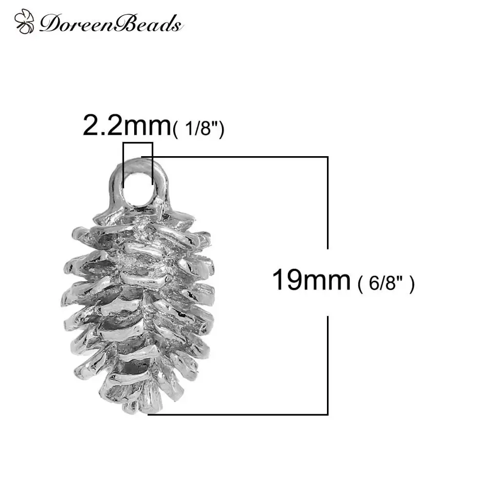 4 DoreenBeads цинковый сплав 3D амулеты желудь античная серебряная медь золото 10 шт - Окраска металла: 4