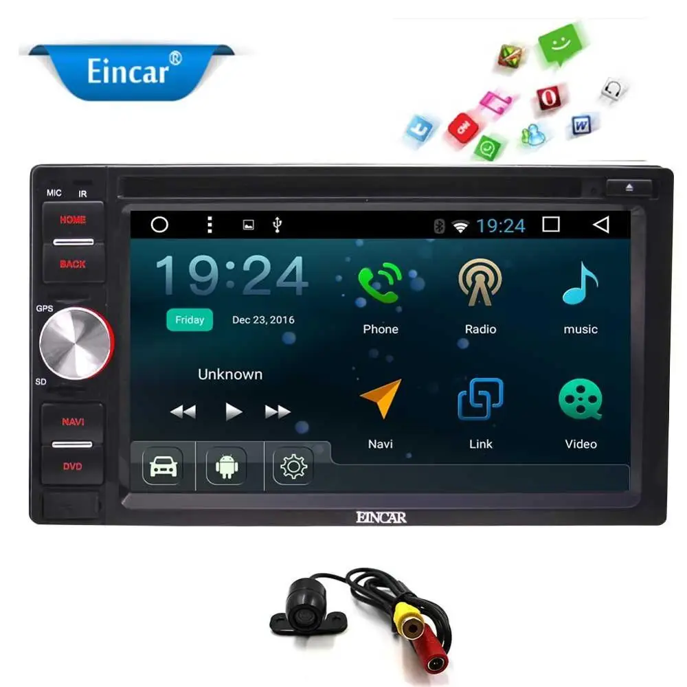 6 2 ''HD сенсорный экран двойной Din Android 0 Автомобильный gps навигация Marshmallow