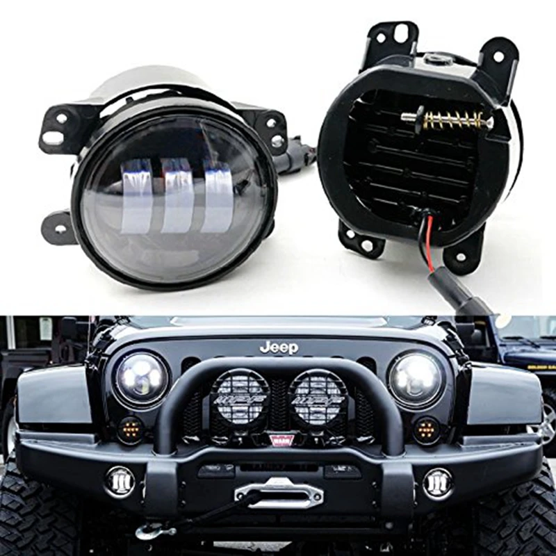 2x30 Вт 4 дюймов кри светодиодные противотуманные светильник для Jeep Wrangler JK бампер
