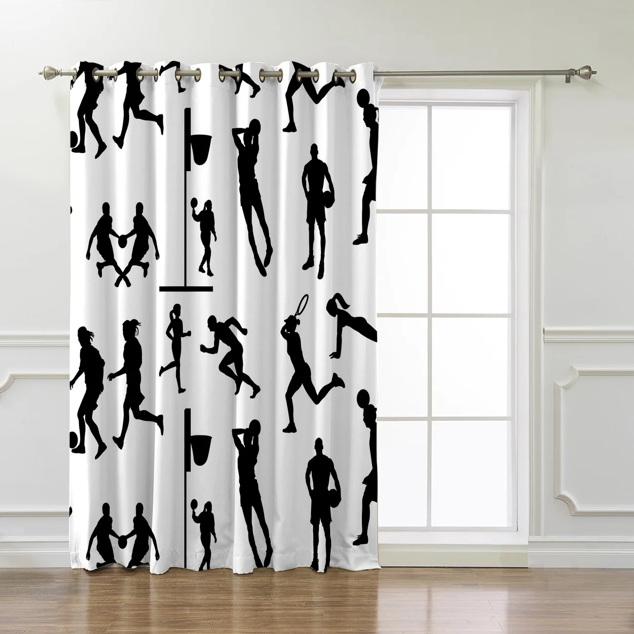 Спорт каракули Баскетбол Футбол Теннис 3D оконные шторы для гостиной спальни