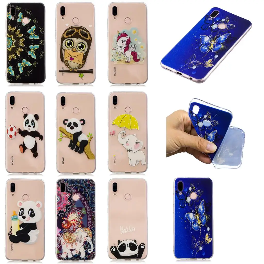 Dulcii Coque для huawei P20 Lite мультфильм милые животные чехол телефона узор мягкий TPU p20 |