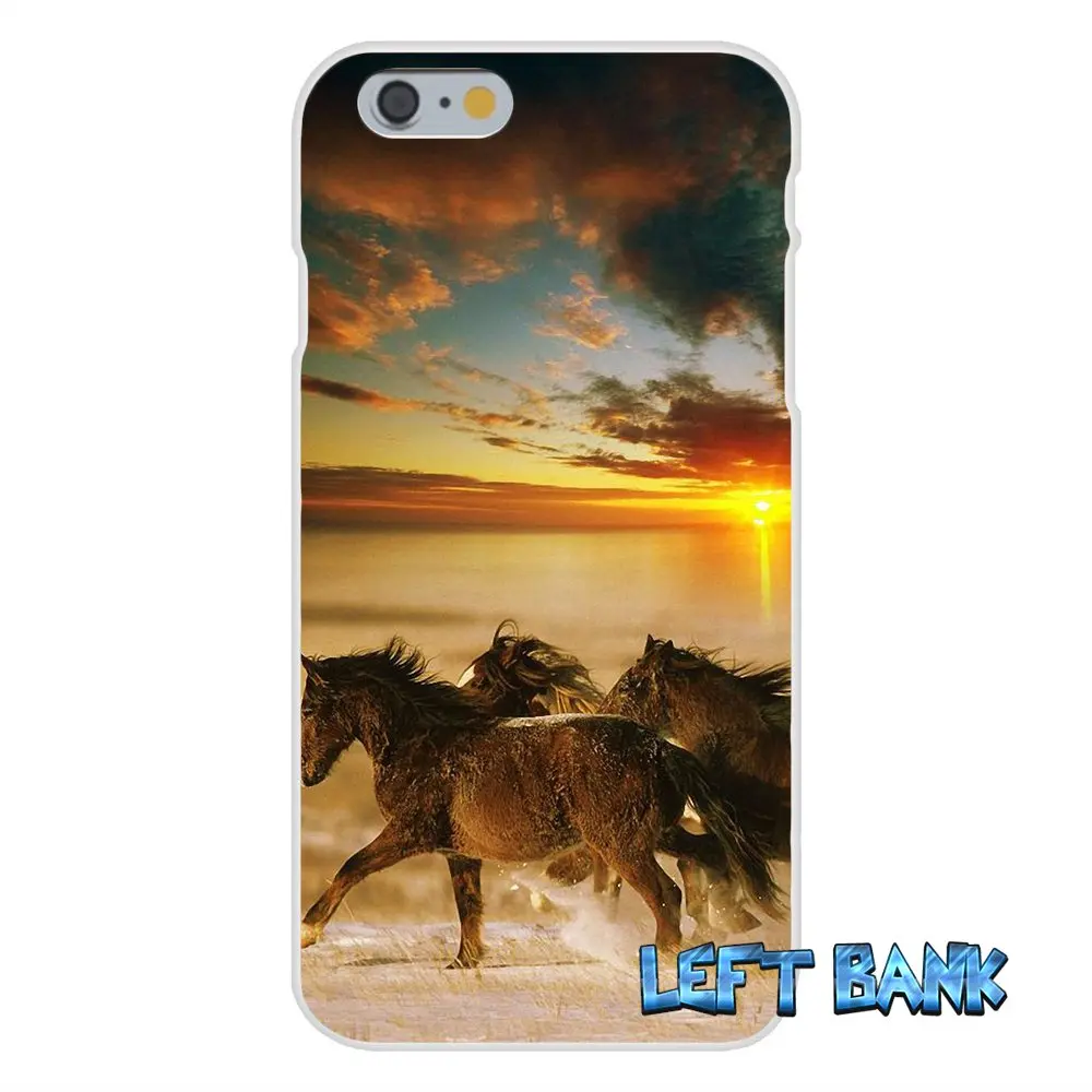 Beautiful Horses in Sunset Wallpaper Slim Silicone Phone Case For Samsung Galaxy S3 S4 S5 MINI S6 S7 edge S8 Plus Note 2 3 4 5 | Мобильные