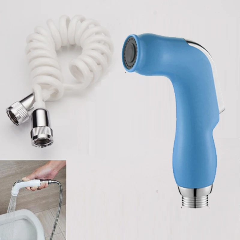 blue A2 Ducha спрей Ручной портативный биде опрыскиватель Ducha гигиенический Душ Туалет Душ спрей биде кран портативный биде опрыскиватель - Цвет: blue A2
