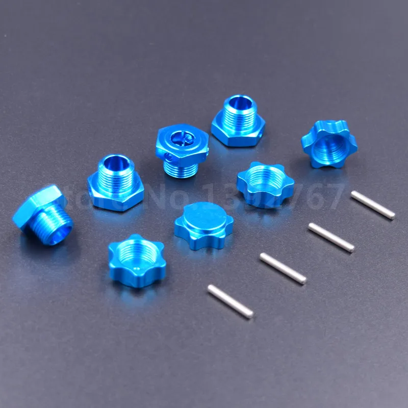 HSP 1/8 алюминиевый сплав Запчасти для шин адаптер колесная гайка 4 шт./лот 17 мм