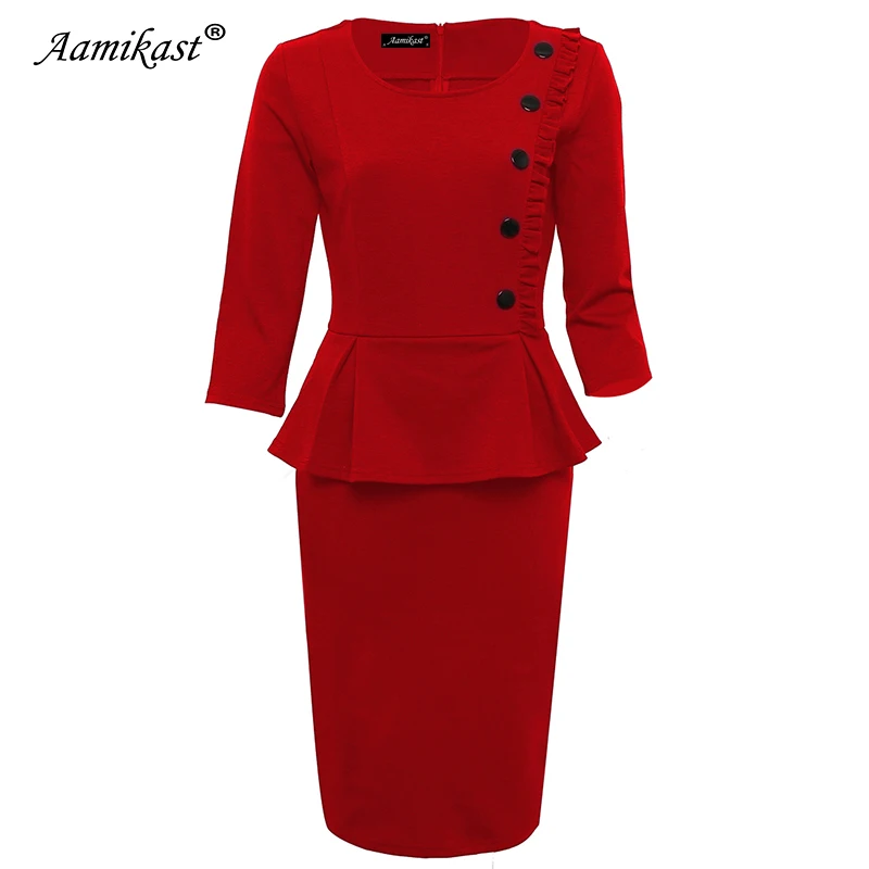 Aamikast новые модные женские платья элегантные с круглым вырезом и рукавом три