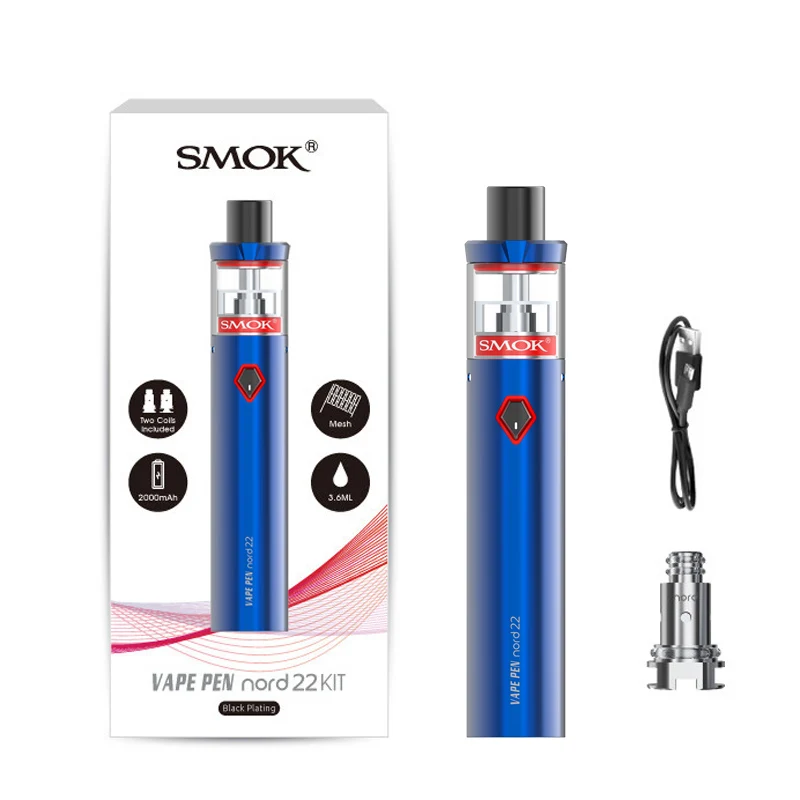 Электронная сигарета SMOK VAPE PEN Nord 19 атомайзер 2 мл с аккумулятором 1300 мАч емкость 2000