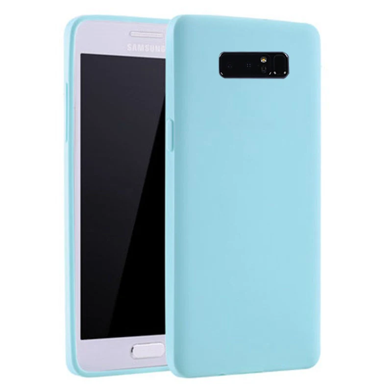 Luxury Cute Pink Candy Color Soft Tpu Silicone Phone Case for Samsung Galaxy Note 8 Silicon Back Cover Celular Note8 Coque |