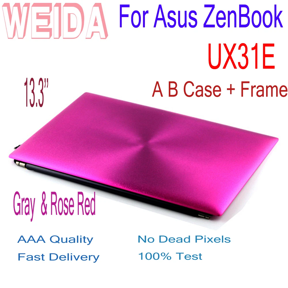 WEIDA lcd Replacment 13," для Asus ZenBook UX31E ЖК-дисплей с сенсорным экраном 1600*900 A B чехол+ рамка в сборе