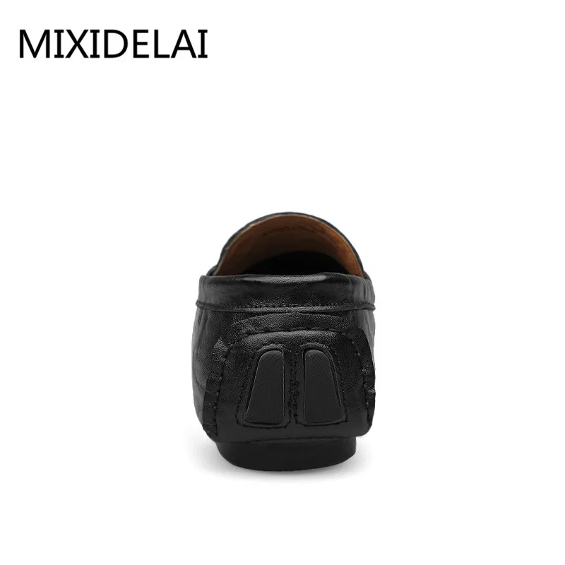 Мужские лоферы MIXIDELAI из мягкой кожи новинка ручная работа Повседневная модная