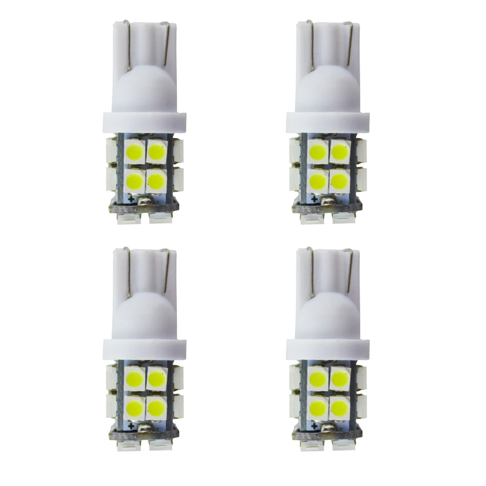 4 шт. Автомобильные светодиодные лампы T10 168 194 W5W 20 1210/3528 SMD 12 В|Сигнальная лампа| |