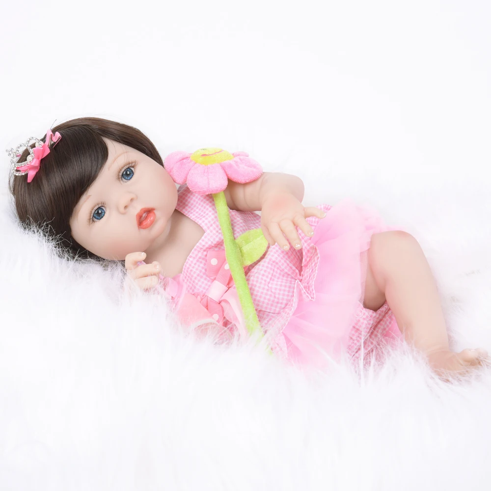 55 см силиконовая кукла Reborn Baby мягкая игрушка стиль детский игровой дом для