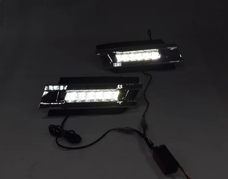 QINYI 1 комплект для Mercedes Benz X164 GL320 GL350 GL450 2006 2007 2009 светодиодный DRL дневные ходовые огни с ABS противотуманных фар Крышка