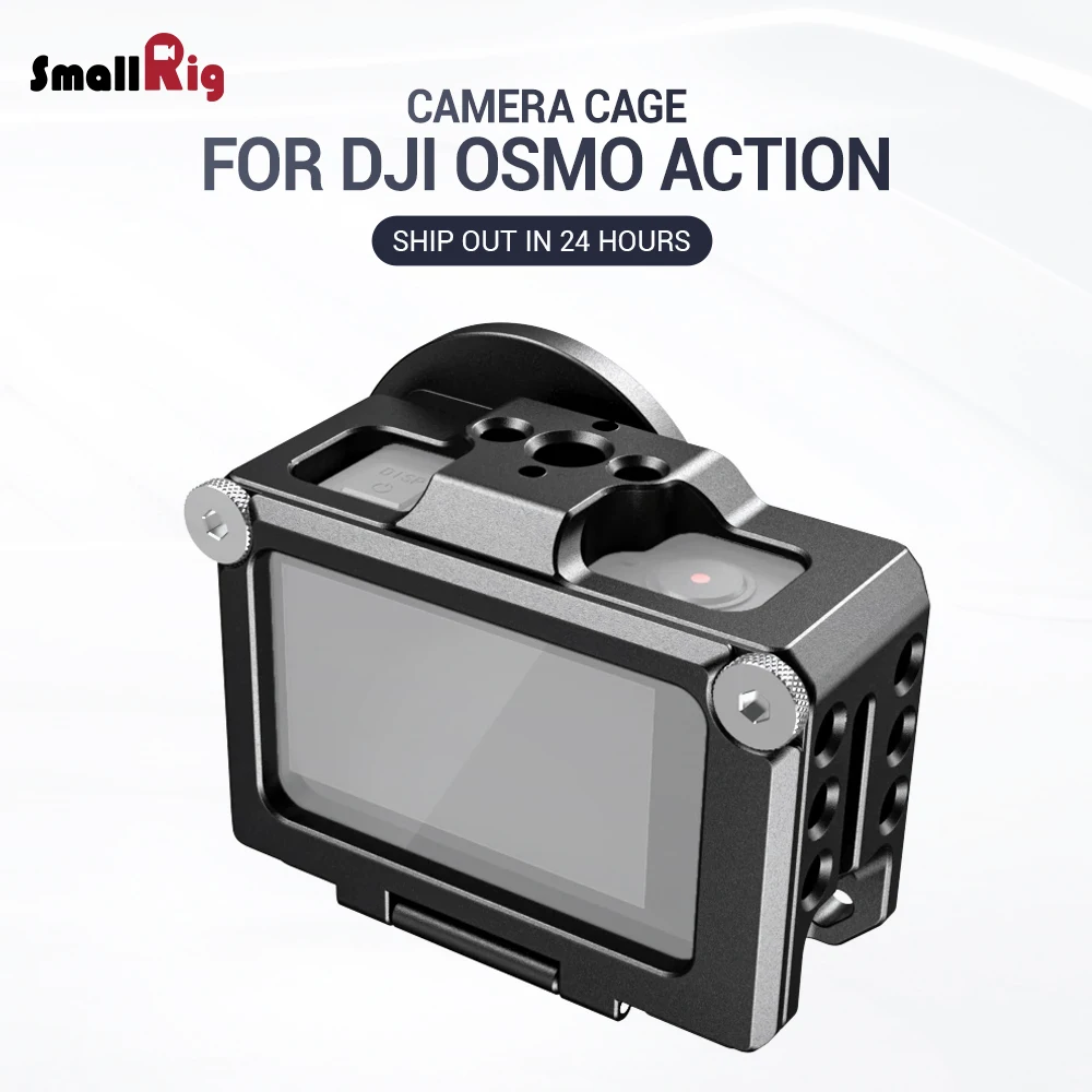 SmallRig Vlogging Cage для DJI Osmo Action с 1/4& 3/8 Arri установочными отверстиями для микрофона EVF крепление прикрепить CVD2360