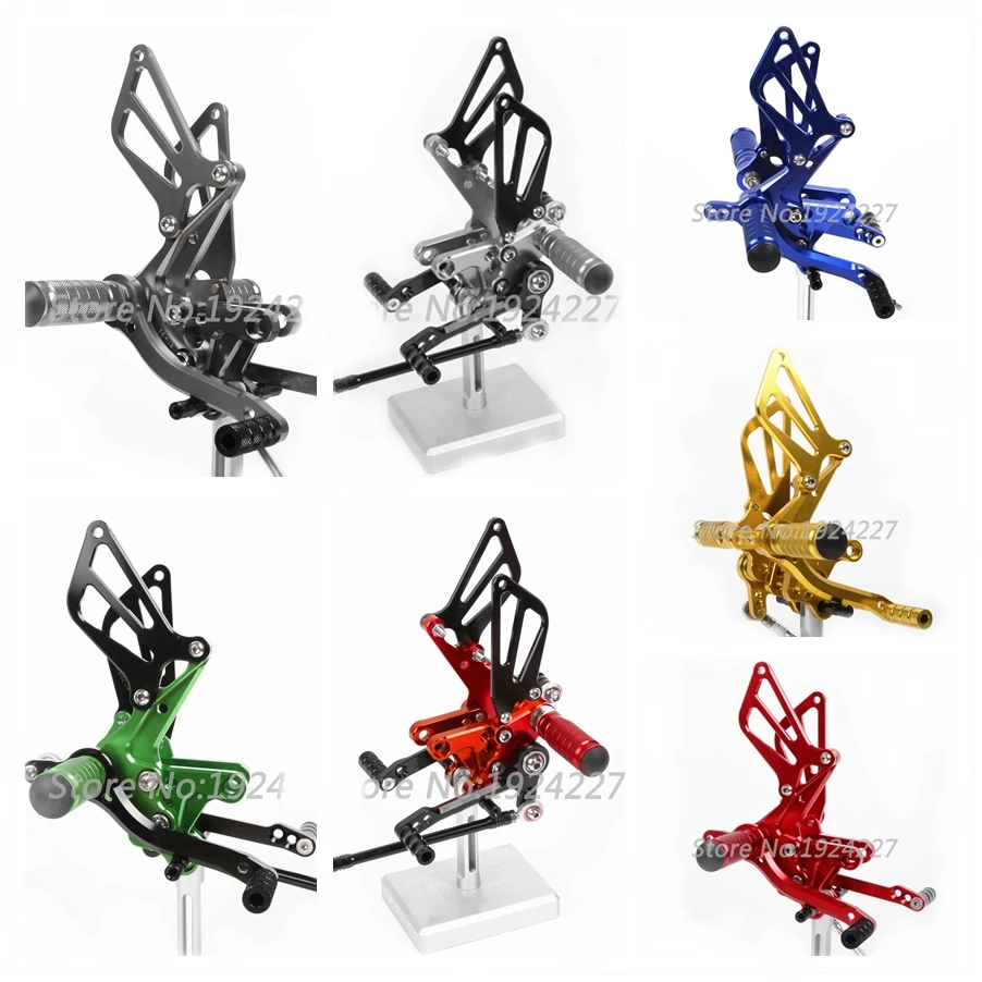 

CNC Rearsets For Suzuki GSXR 600 GSXR600 1997-2005 Rear Set Motorcycle Adjustable Foot Stakes Pegs Pedal 2003 2002 2001 2000