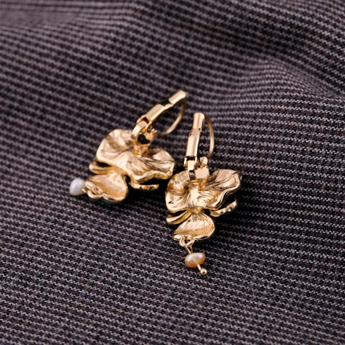 Южнокорейский стиль золотые аксессуары модные серьги с жемчугом|earrings fashion|earrings