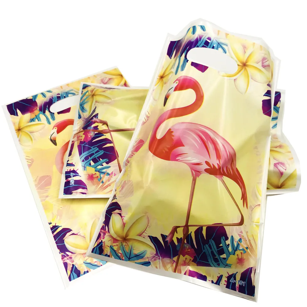 Бумага с Фламинго посуда для Гавайской вечеринки набор одноразовых