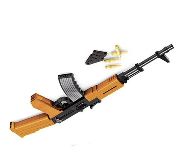 AK 47 Штурмовая винтовка оружие Модель 1:1 3D 617 шт. модель кирпичный пистолет