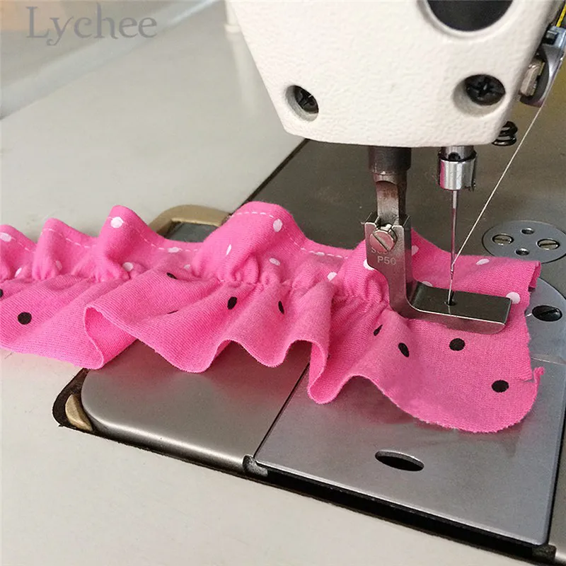 Lychee Life P50 стальные плиссированные прижимные лапки со сморщенным узором