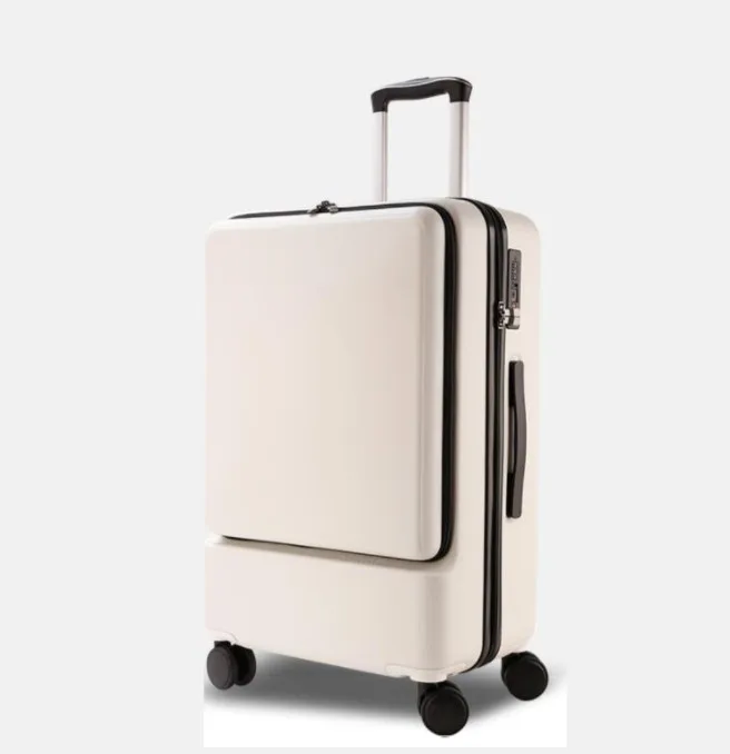 WHITE 24 INCH Travel tale 20,24 дюймов обувь для мужчин и женщин бизнес чемодан ноутбук spinner Сумки на колёсиках из АБС-пластика - Цвет: WHITE 24 INCH