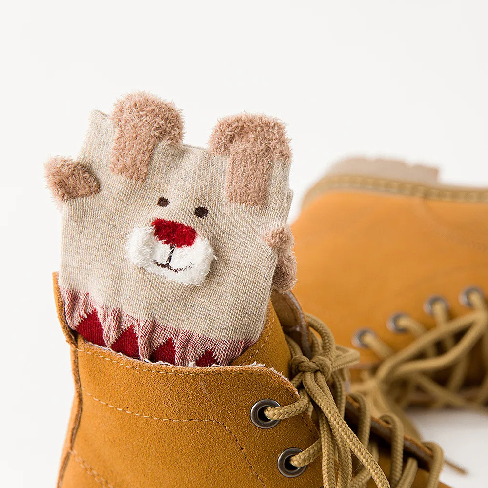 Рождественские носки для женщин и мужчин хлопковые разноцветные женские зимние