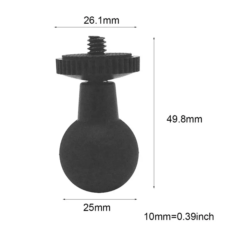Резиновое Крепление с шаровой головкой на 1/4 винт адаптер штатива для Ram Mount Gopro