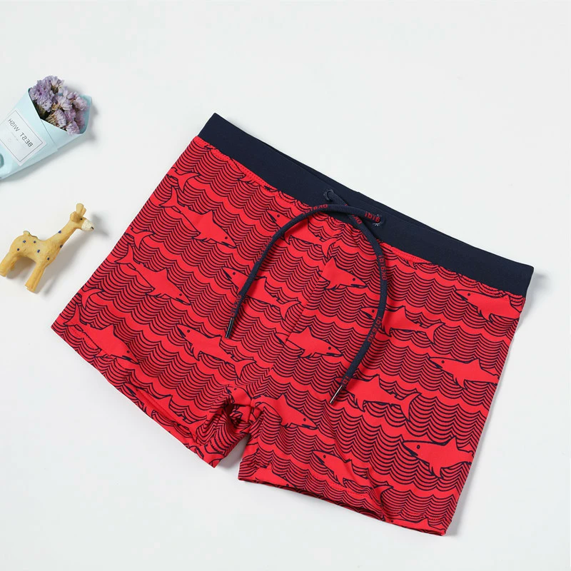 

2020 Boys Trunks Swimwear 2-10 Years Boys Red Whale Swimsuit 2020 New Fashion Kids Children Swim Trunks G1-CZ968