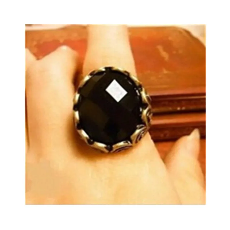 2016 новое модное кольцо популярное резное черное винтажное Фирменное крутой