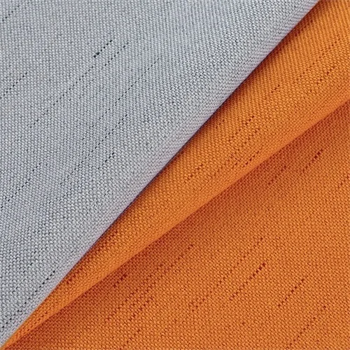 Orange -Gray Высококачественная однотонная шовная затемненная оконная занавеска, льняная ткань для гостиной, спальни, высокое затенение, украшение для дома 205#4 - Цвет: Orange -Gray