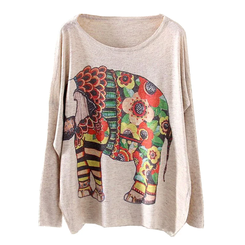 Осень-зима 2016 женский вязаный свитер с длинными рукавами &quotлетучая мышь&quot в