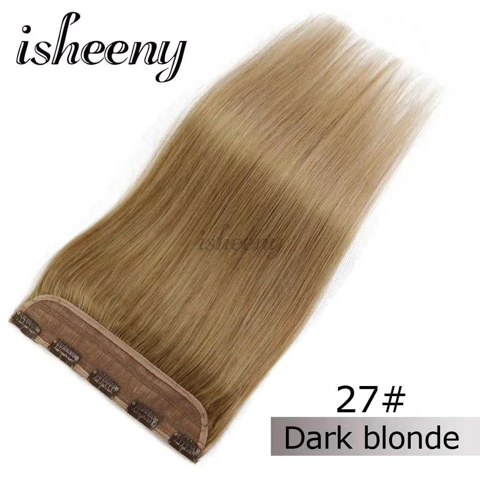 Isheeny 1" 18" 2" Клип в одном бразильские волосы на заколках зажимы Tic Tac 5 клипов remy волосы кусок Прямой зажим человеческих волос для наращивания