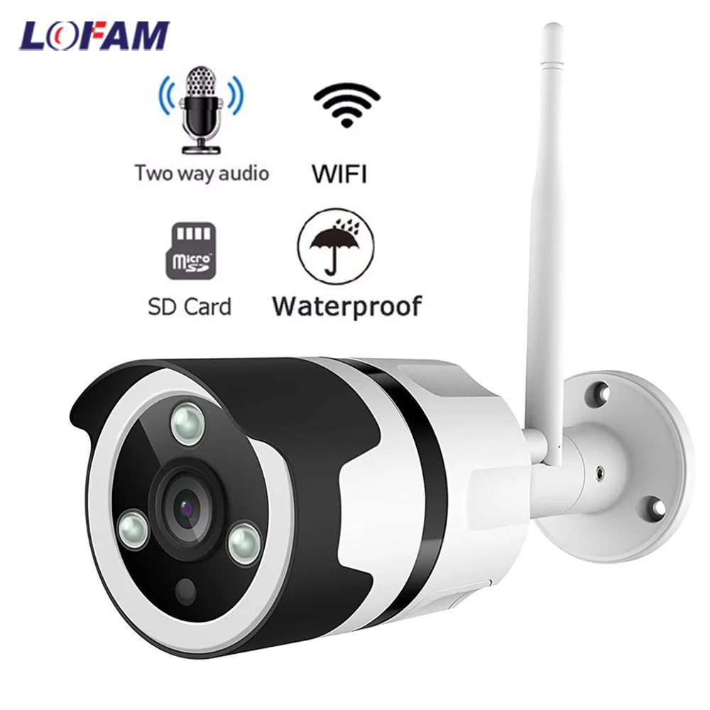 IP камера LOFAM с Wi Fi 1080P 720P 2 Мп 1 МП|Камеры видеонаблюдения| |