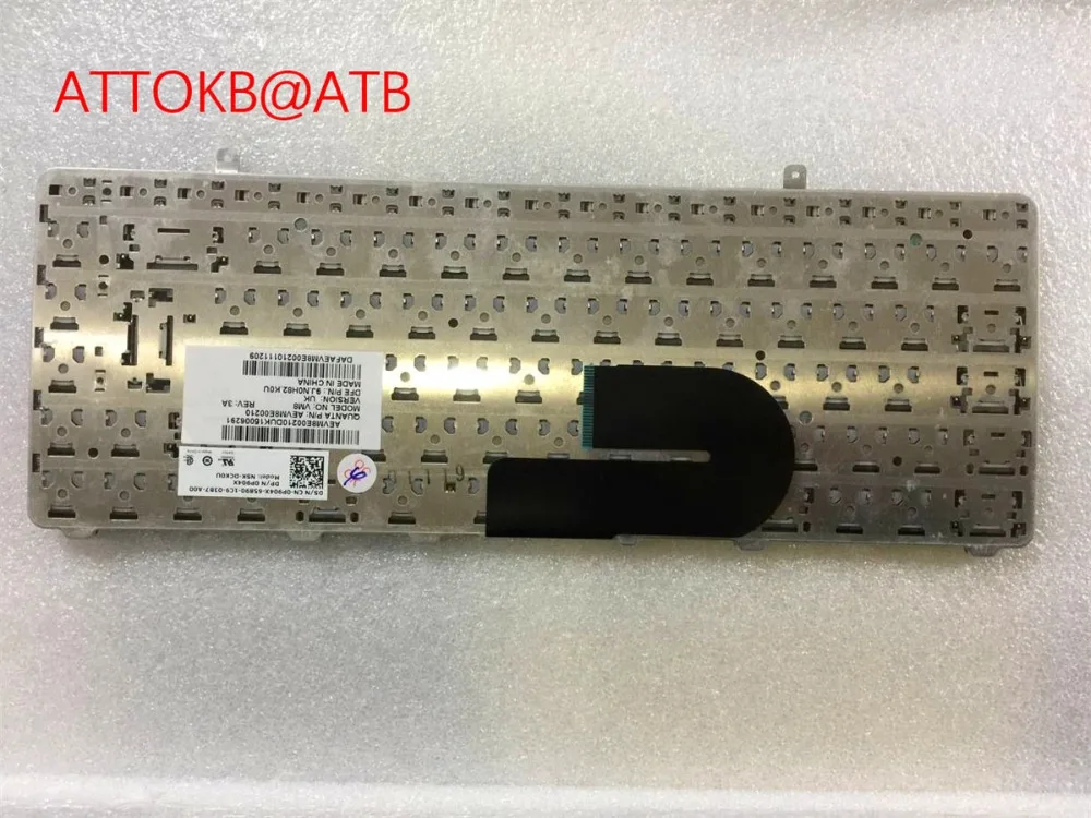Клавиатура для Dell A840 a860 vostro 1014 1015 1088 PP37L R811H 0R811H R818H 0R818H PP38L черная клавиатура