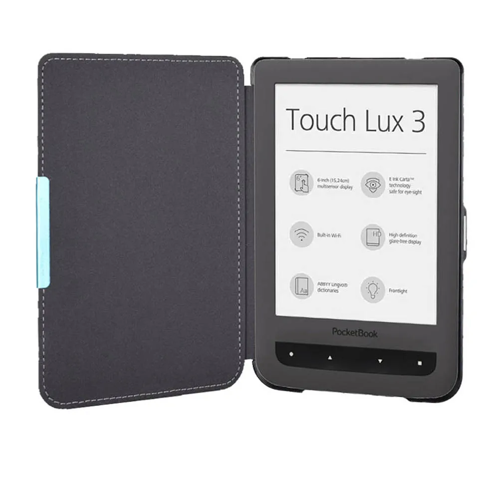 Hot Model PB 626 Plus Case Cover, For Pocketbook Touch Lux 3 eReader Leather Case Fit Pocket Book 626 Ebook Skin Dropshipping