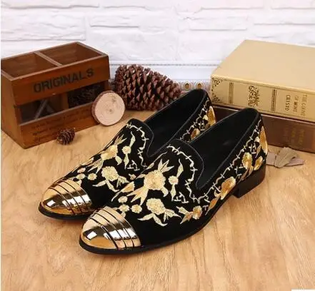 Горячая 2017 Кожа прилив плоские и круглые головы выше в мужской моды вышитые досуг