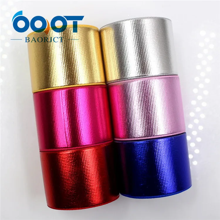 6 each one yards OOOT BAORJCT G-181027-1435, 38 мм 10 ярдов одноцветная Лазерная корсажная лента, свадебное украшение, рукоделие Подарочная упаковка МАТЕРИАЛЫ - Цвет: 6 each one yards