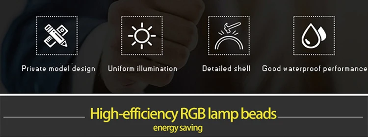 Светодиодный светильник RGB 50 Вт 220 В Открытый IP66 водонепроницаемый идеальная мощность RGB прожектор светильник s светодиодный разноцветный Точечный светильник s поисковый светильник