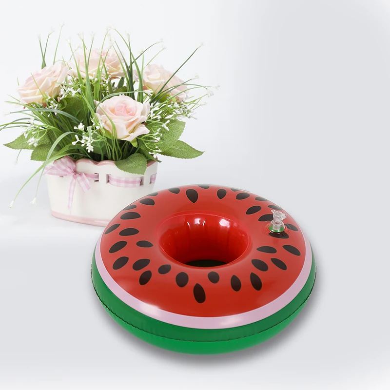 Надувные розовые Фламинго подставки пальмовые деревья чашки держатель для