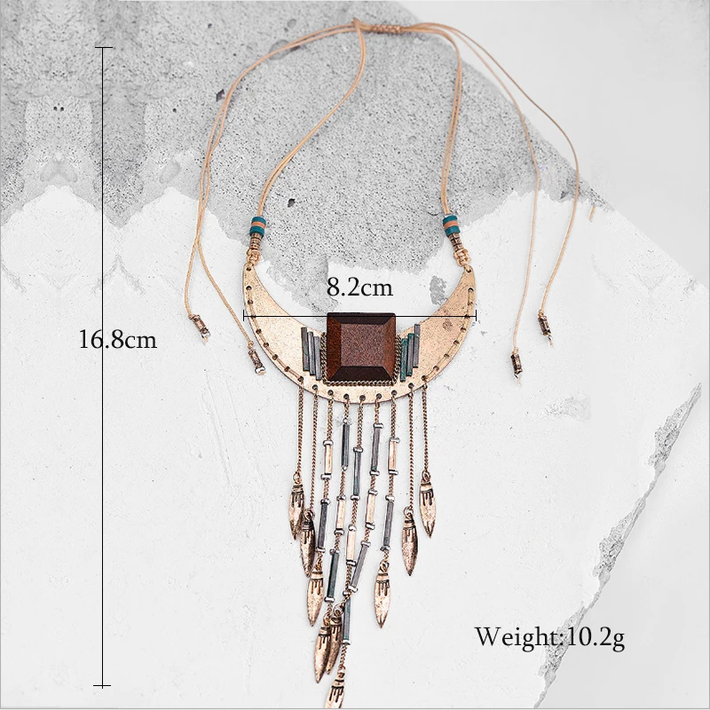 Женское винтажное ожерелье с подвеской в виде полумесяца | Украшения и