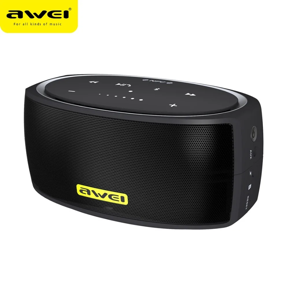 Наушники вкладыши AWEI Y210 NFC мини портативный bluetooth динамик для рабочего стола