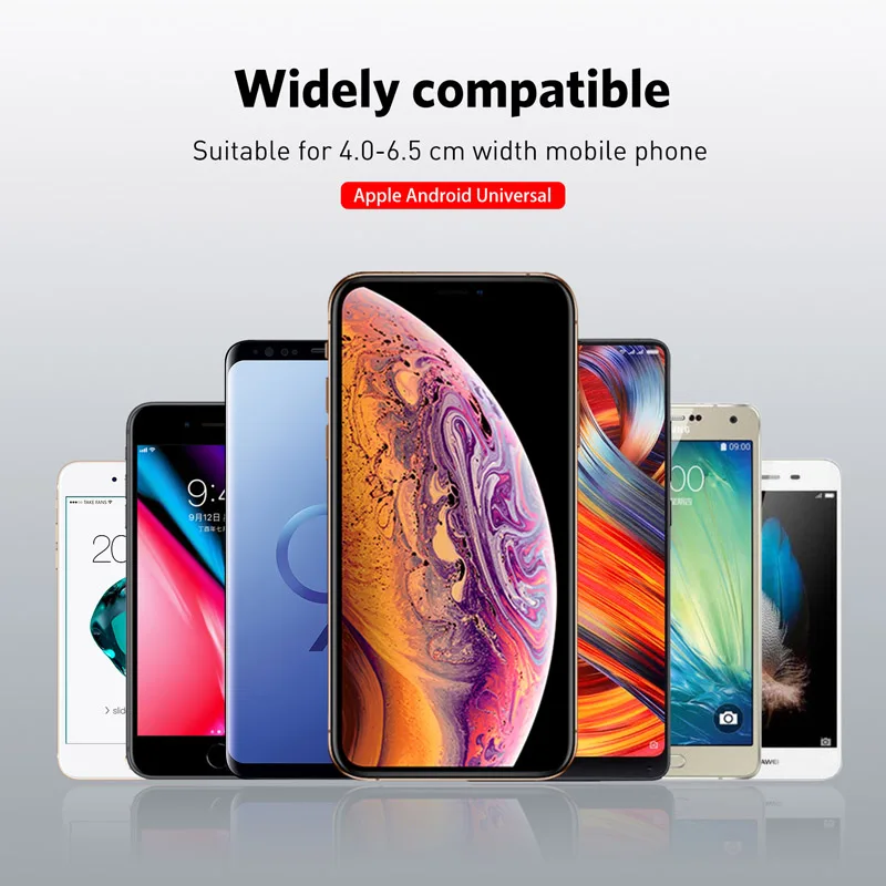USLION автомобильный держатель Qi Беспроводное зарядное устройство для iPhone 7 8 XS MAX XR 10
