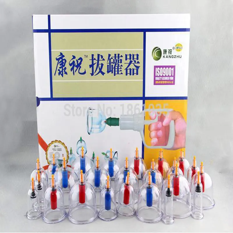 Медицинский массажный набор Kangzhu B1 * 24 чашек Vacumm Physica Cupping для массажа тела и