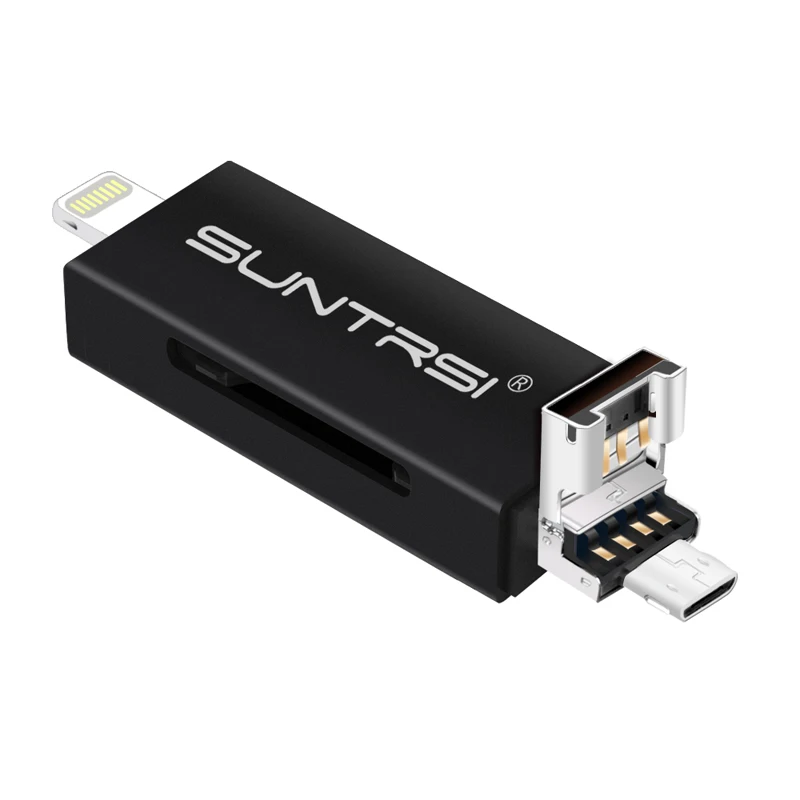 Suntrsi USB кардридер Micro SD TF OTG для смартфонов и ПК все в одном | Компьютеры офис