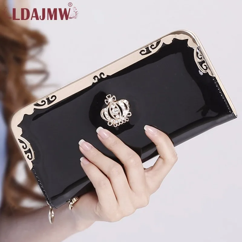 LDAJMW модные длинные женские кошельки с короной Женский держатель для ID карт