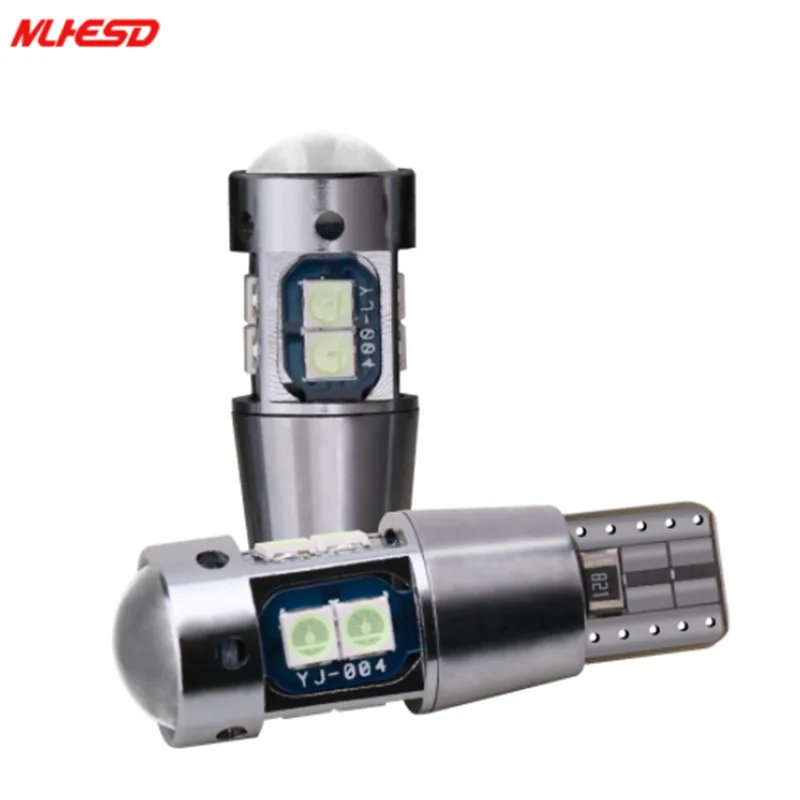

10 шт., Автомобильные светодиодные лампы w5w T10 3030 10smd Canbus W5W