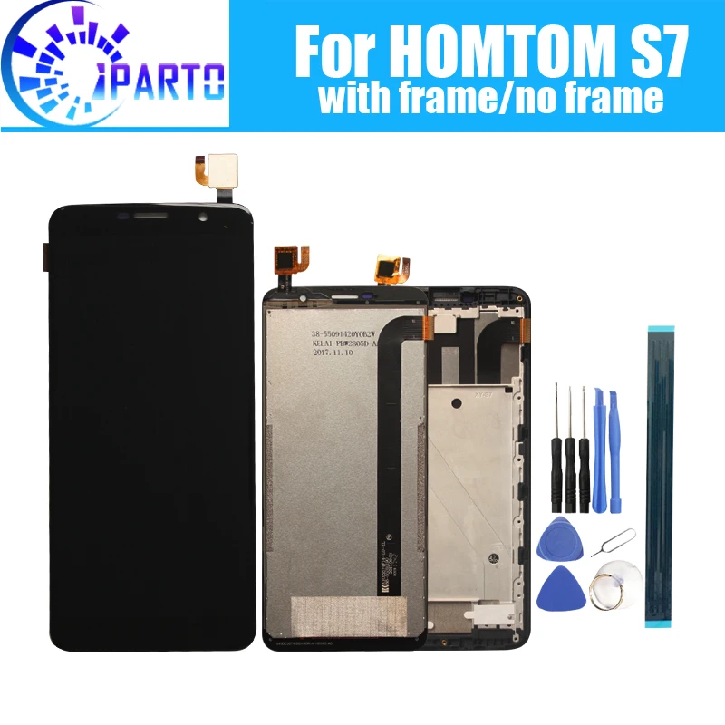 5 дюймовый ЖК-дисплей HOMTOM S7 + сенсорный экран 100% оригинальный протестированный