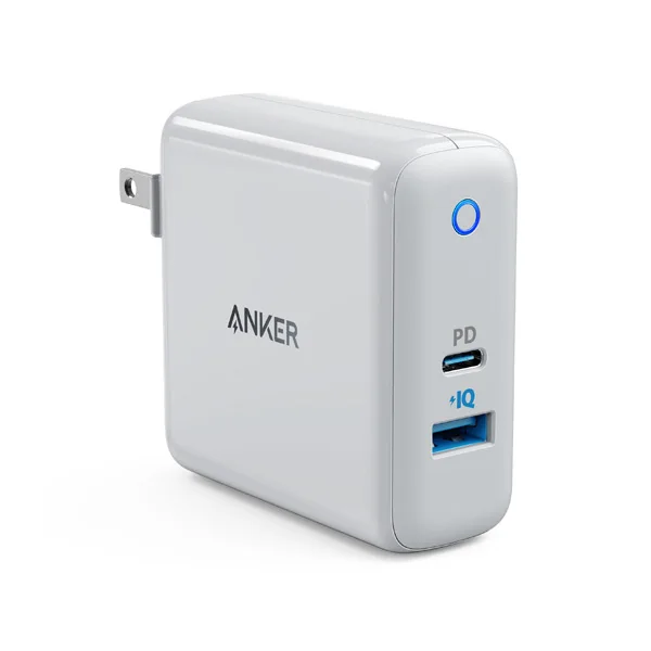 Anker USB C зарядное устройство, мощность порт Скорость+ Duo настенное зарядное устройство с 30 Вт питания порт доставки для iPhone, iPad Pro, MacBook, Galaxy и многое другое