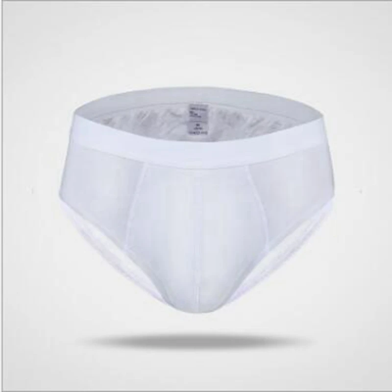 Сексуальные мужские трусы хлопковые однотонные бикини простые дышащие до